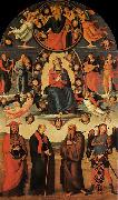 Pietro Perugino Assumption of the Virgin with Four Saints Germany oil painting artist